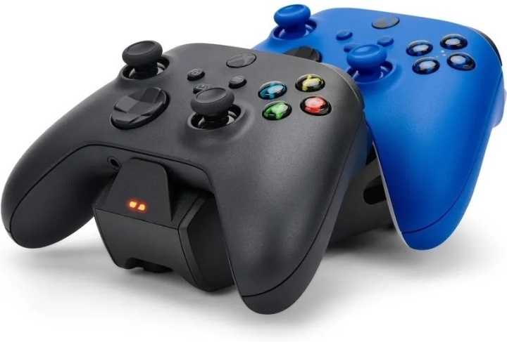 PowerA Duo Charging Station -lataustelakka ja akkupaketti, musta, Xbox ryhmässä KODINELEKTRONIIKKA / Pelikonsolit & Tarvikkeet / Xbox Series X / Tarvikkeet @ TP E-commerce Nordic AB (C75392)