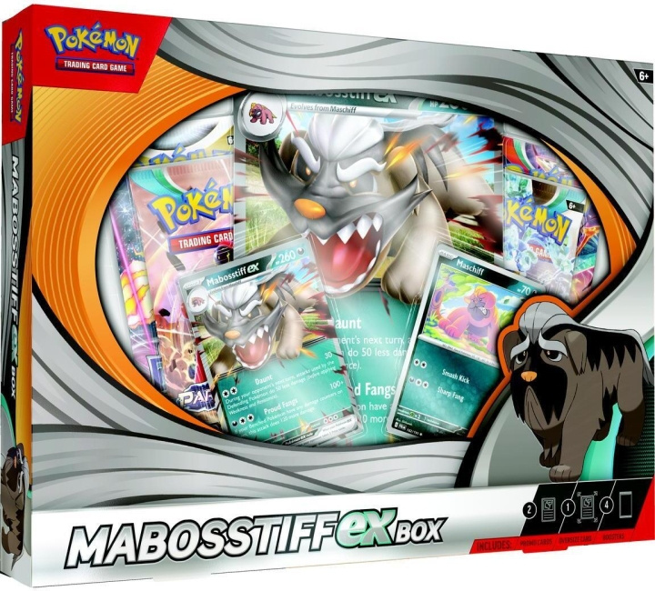 POKEMON TCG: Mabosstiff ex Box -keräilykorttisetti ryhmässä LELUT, TUOTTEET LAPSILLE JA VAUVOILLE / Peli / Korttipeli @ TP E-commerce Nordic AB (C75404)