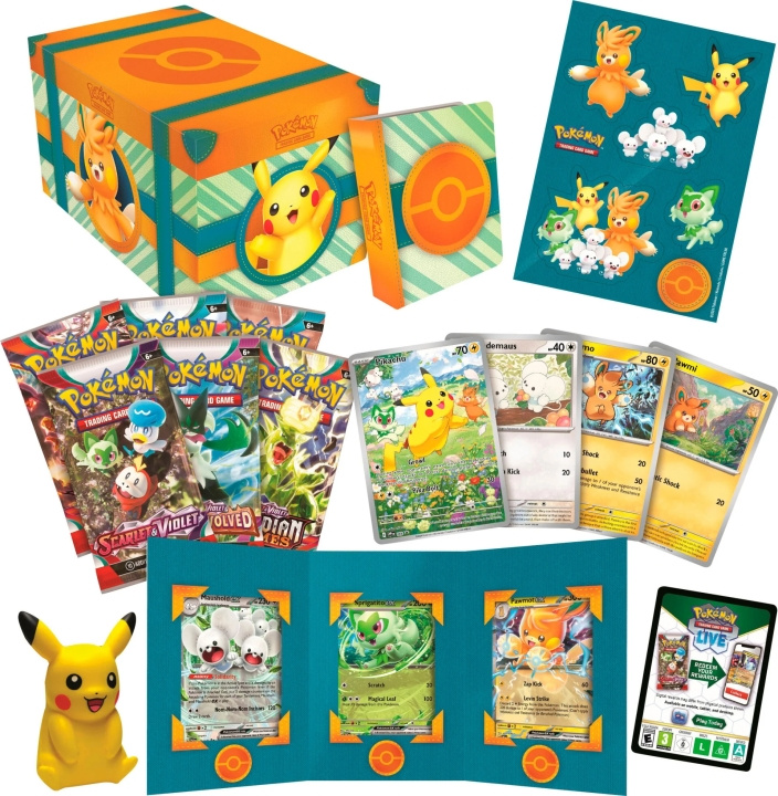 POKEMON Paldea Adventure Chest -keräilykorttiarkku ryhmässä LELUT, TUOTTEET LAPSILLE JA VAUVOILLE / Peli / Korttipeli @ TP E-commerce Nordic AB (C75420)