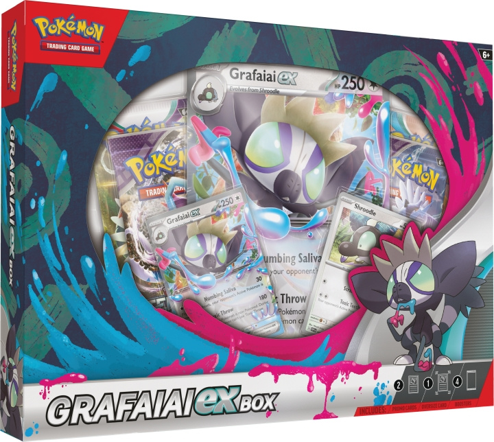 POKEMON TCG: Grafaiai ex Box -keräilykorttisetti ryhmässä LELUT, TUOTTEET LAPSILLE JA VAUVOILLE / Peli / Korttipeli @ TP E-commerce Nordic AB (C75435)