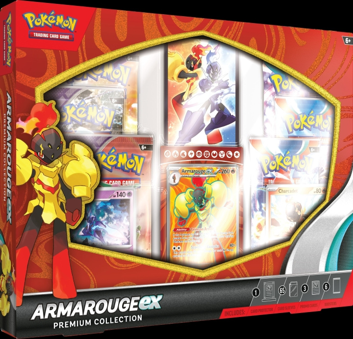 POKEMON Armarouge ex Premium Collection -keräilykorttisetti ryhmässä LELUT, TUOTTEET LAPSILLE JA VAUVOILLE / Peli / Korttipeli @ TP E-commerce Nordic AB (C75436)