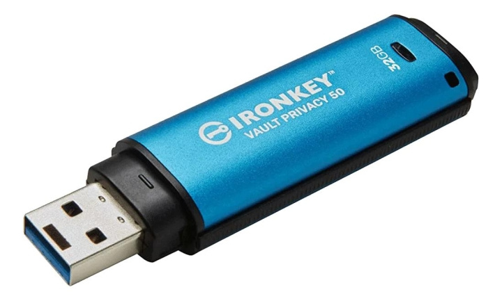 Kingston 32GB USB-C IronKey Vault Privacy 50C AES-256 Encrypted ryhmässä KODINELEKTRONIIKKA / Tallennusvälineet / USB-muistitikku / Type C @ TP E-commerce Nordic AB (C75664)