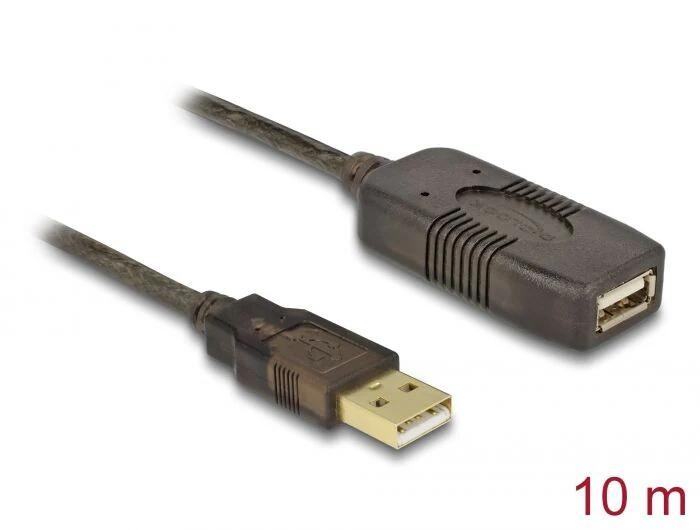 DeLOCK Cable USB 2.0 Extension, active 10 m ryhmässä TIETOKOONET & TARVIKKEET / Kaapelit & Sovittimet / USB / USB-A / Kaapelit @ TP E-commerce Nordic AB (C75682)