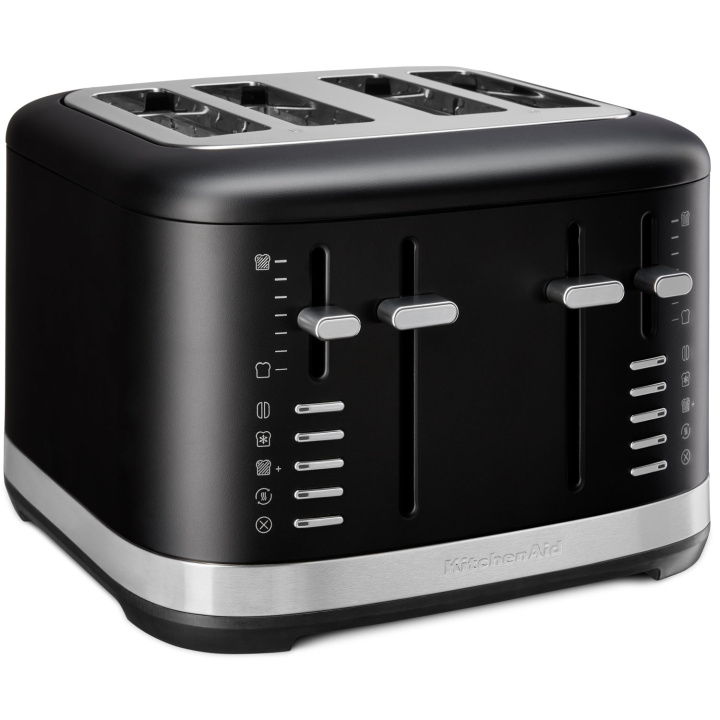 KitchenAid Brödrost 4 Skivors Metall 5KMT4109EBM Cast iron black ryhmässä KOTI, TALOUS JA PUUTARHA / Kodinkoneet / Leivänpaahtimet & Leipägrillit / Leivänpaahtimet @ TP E-commerce Nordic AB (C75711)