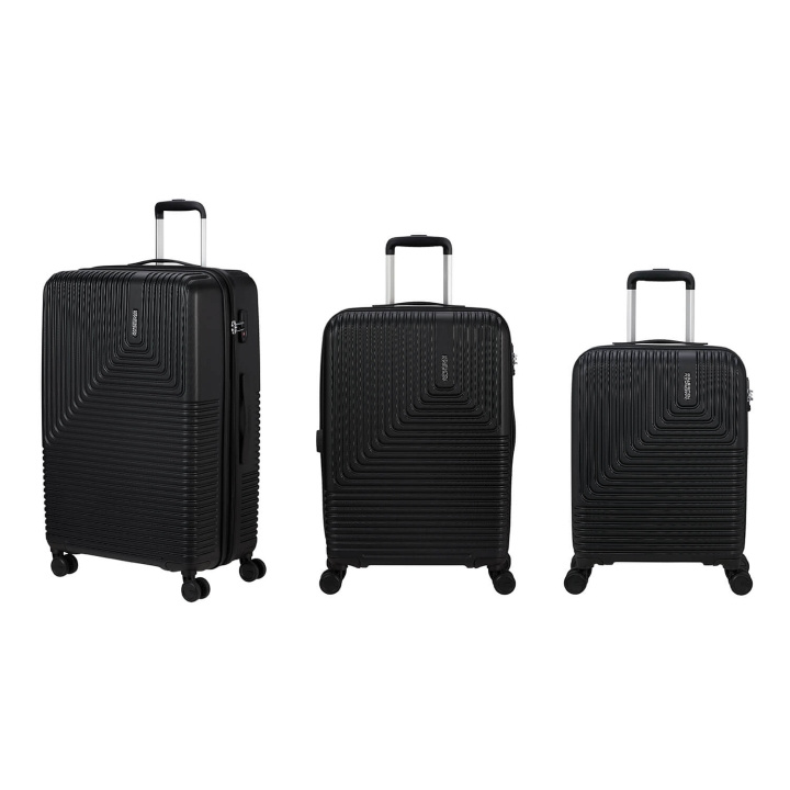 American Tourister Matkalaukku Niteline Set 3 kpl Musta ryhmässä URHEILU, VAPAA-AIKA JA HARRASTUS / Matkailutarvikkeet / Matkalaukut @ TP E-commerce Nordic AB (C76486)