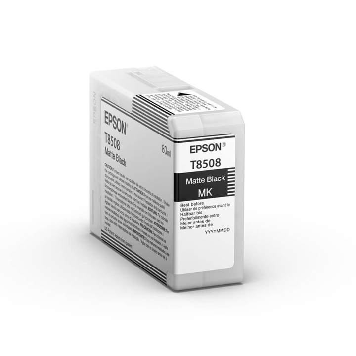 Epson Ink UltraChrome HD T85080N Matte Black 80ml ryhmässä TIETOKOONET & TARVIKKEET / Tulostimet & Tarvikkeet / Musteet ja väriaineet / Mustepatruunat / Epson @ TP E-commerce Nordic AB (C76542)