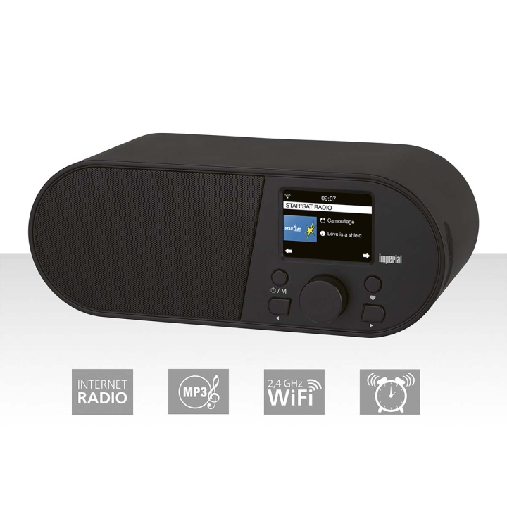imperial i105 Wi-Fi-internetradio 2,4 tuuman värinäytöllä Musta ryhmässä KODINELEKTRONIIKKA / Ääni & Kuva / Kotiteatteri, HiFi ja kannettavat / Radio & Herätyskellot / Radio @ TP E-commerce Nordic AB (C76574)