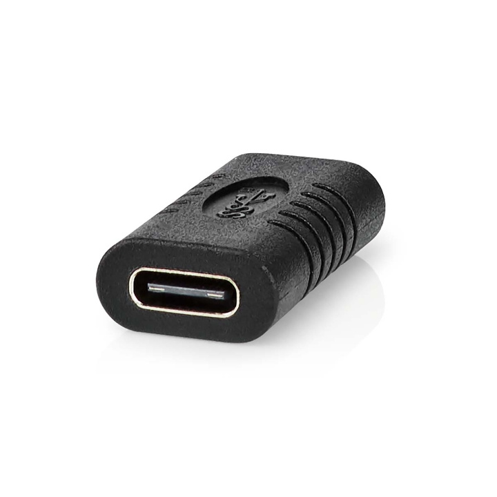 Nedis USB-C™ Sovitin | USB 3.2 Gen 2 | USB-C™ Naaras | USB-C™ Naaras | 4K@60Hz | 10 Gbps | Pyöreä | Niklattu | Musta | Laatikko ryhmässä TIETOKOONET & TARVIKKEET / Tietokonetarvikkeet / USB-telakat @ TP E-commerce Nordic AB (C76601)