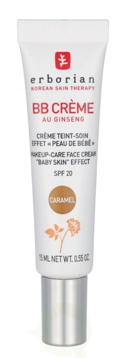 Erborian BB Cream Au Ginseng 5-In-1 Baby Skin Effect SPF20 15 ml Caramel ryhmässä KAUNEUS JA TERVEYS / Ihonhoito / Kasvot / Päivävoide @ TP E-commerce Nordic AB (C76916)
