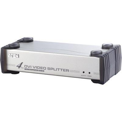 ATEN VS-164 DVI-jakaja/splitter, 1 > 4, DVI-I Single Link + audio ryhmässä TIETOKOONET & TARVIKKEET / Kaapelit & Sovittimet / Adapterit @ TP E-commerce Nordic AB (C77216)