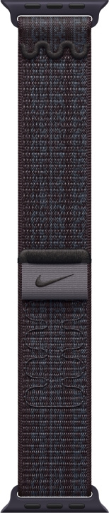 Apple Watch 45 mm musta/sininen Nike Sport Loop -ranneke (MUJX3) ryhmässä ÄLYPUHELIMET JA TABLETIT / Urheilu, koti ja vapaa-aika / Apple Watch & tarvikkeet / Tarvikkeet @ TP E-commerce Nordic AB (C77772)