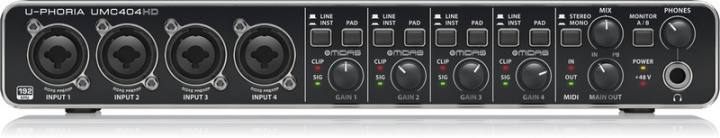 BEHRINGER UMC404HD -äänikortti USB-väylään ryhmässä URHEILU, VAPAA-AIKA JA HARRASTUS / Harrastus / Musiikki / PA equipment @ TP E-commerce Nordic AB (C78091)
