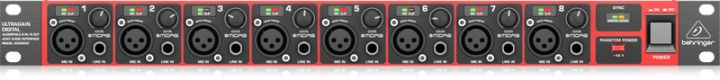 BEHRINGER Ultragain Digital ADA8200 -äänikortti ryhmässä URHEILU, VAPAA-AIKA JA HARRASTUS / Harrastus / Musiikki / PA equipment @ TP E-commerce Nordic AB (C78114)