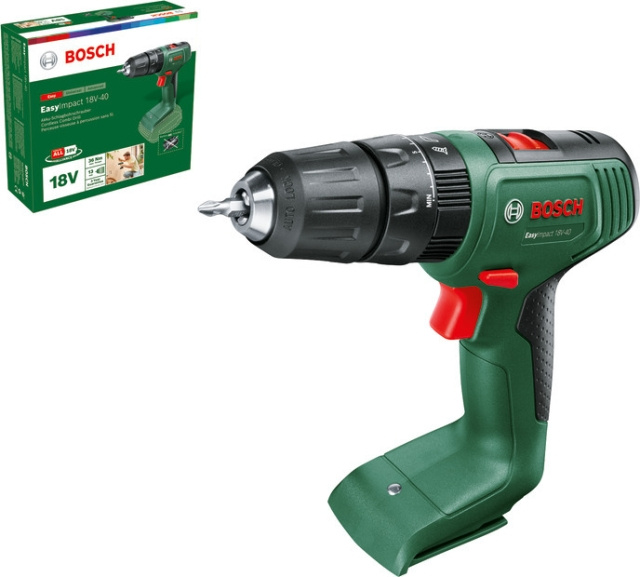 Bosch EasyImpact 18V-40 Solo -akkuiskuporakone, ilman akkua ryhmässä KOTI, TALOUS JA PUUTARHA / Työkalut & Tee itse / Porakoneet @ TP E-commerce Nordic AB (C78296)