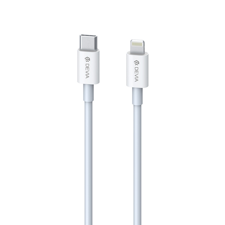 Devia-cable Smart EC146 PD USB-C - Lightning 20W 3A valkoinen ryhmässä ÄLYPUHELIMET JA TABLETIT / Laturit & Kaapelit / Kaapelit / Lightning kaapelit @ TP E-commerce Nordic AB (C78584)