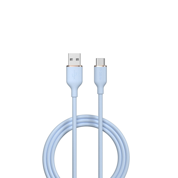 Devia kaapeli Jelly EC629 USB - USB-C 1,2 m 2,4A sininen ryhmässä ÄLYPUHELIMET JA TABLETIT / Laturit & Kaapelit / Kaapelit / Tyyppi C -kaapelit @ TP E-commerce Nordic AB (C78635)