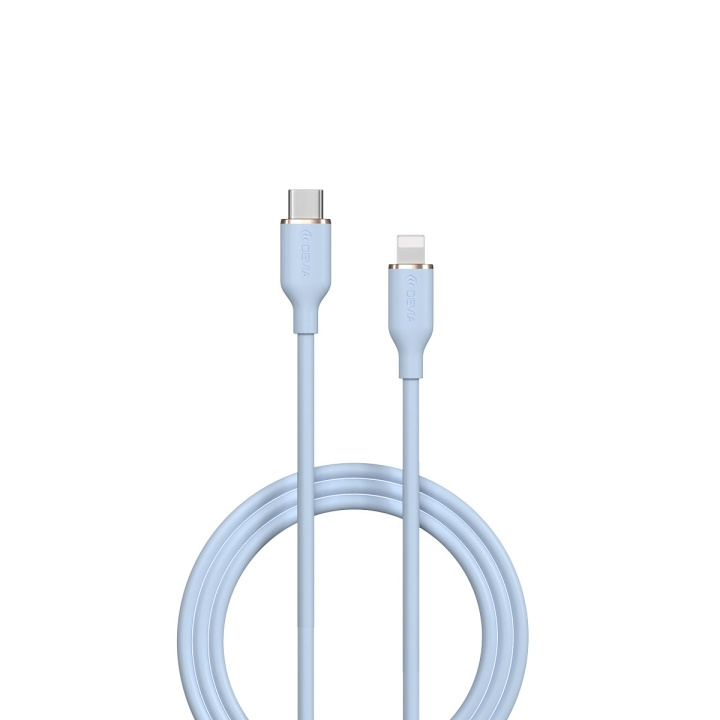 Devia kaapeli Jelly EC631 USB-C - Lightning 1,2 m 27W sininen ryhmässä ÄLYPUHELIMET JA TABLETIT / Laturit & Kaapelit / Kaapelit / Lightning kaapelit @ TP E-commerce Nordic AB (C78639)