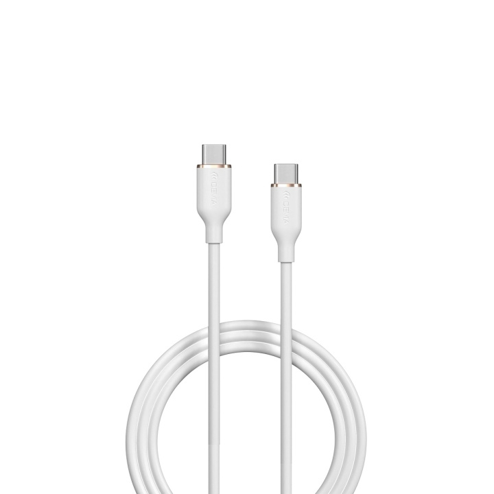 Devia kaapeli Jelly EC632 USB-C - USB-C 1,2 m 60W 3A valkoinen ryhmässä ÄLYPUHELIMET JA TABLETIT / Laturit & Kaapelit / Kaapelit / Tyyppi C -kaapelit @ TP E-commerce Nordic AB (C78642)