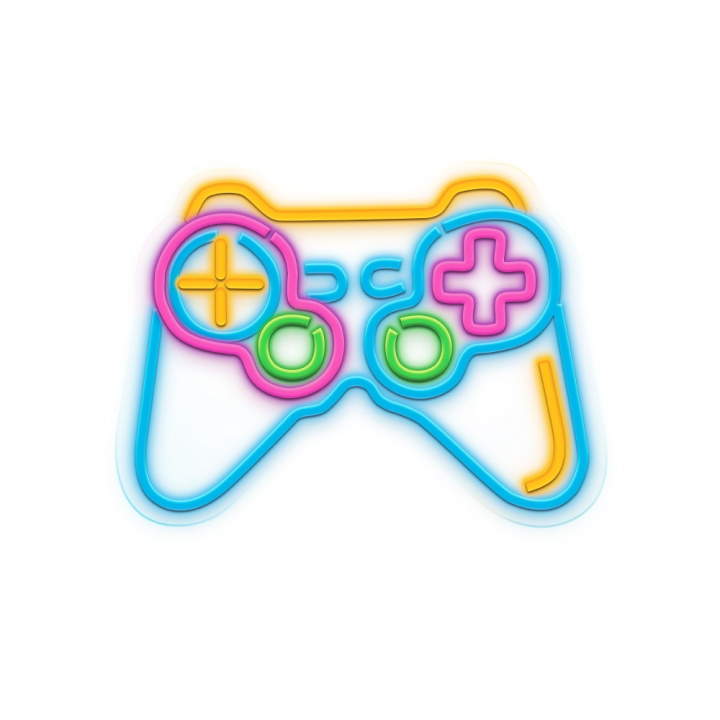 NEOLIA Neon LED-kyltti - Gamepad, monivärinen, himmennettävä ryhmässä KODINELEKTRONIIKKA / Valaistus / Muu valaistus @ TP E-commerce Nordic AB (C78694)