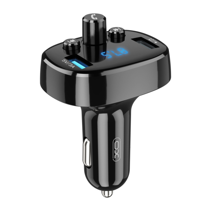 Xo lähetin FM BCC02 Bluetooth MP3 autolaturi 15W musta ryhmässä AUTO / Auton äänijärjestelmä & Multimedia / FM-lähetin @ TP E-commerce Nordic AB (C79155)