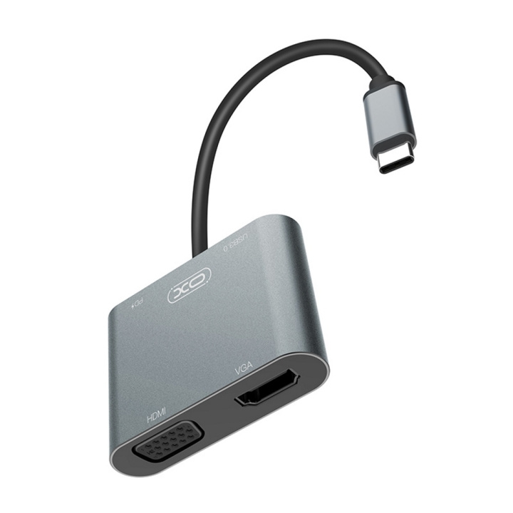 Xo sovitin HUB HUB001 4in1 hopea ryhmässä TIETOKOONET & TARVIKKEET / Tietokonetarvikkeet / USB-telakat @ TP E-commerce Nordic AB (C79158)