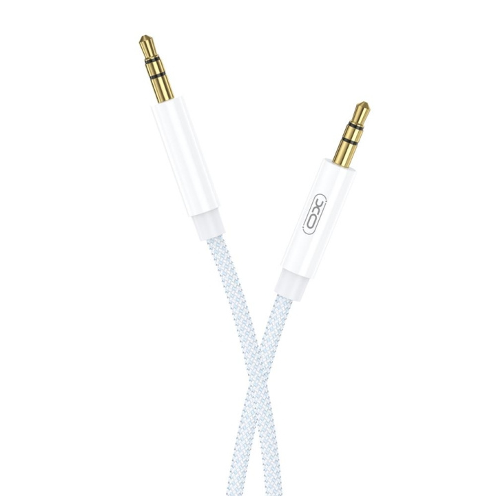 Xo äänikaapeli NB-R211C liitin 3,5 mm - liitin 3,5 mm 1,0 m valkoinen-sininen ryhmässä KODINELEKTRONIIKKA / Kaapelit & Sovittimet / Analoginen ääni / 3.5 mm @ TP E-commerce Nordic AB (C79193)