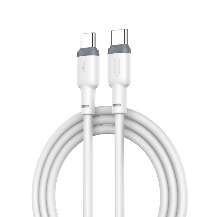 Xo kaapeli NB208B PD USB-C - USB-C 1,0m 60W valkoinen ryhmässä TIETOKOONET & TARVIKKEET / Kaapelit & Sovittimet / USB / USB-C @ TP E-commerce Nordic AB (C79201)