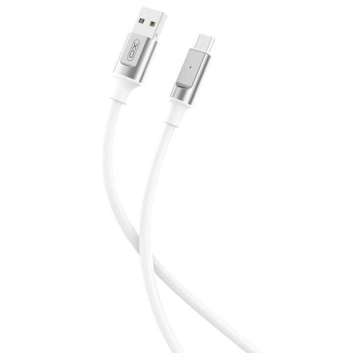 XO kabel NB251 USB - microUSB 1,0 m 6A vit ryhmässä ÄLYPUHELIMET JA TABLETIT / Laturit & Kaapelit / Kaapelit / MicroUSB-kaapelit @ TP E-commerce Nordic AB (C79262)