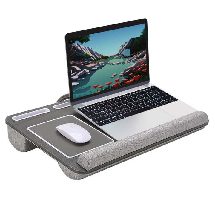 Desire2 Lap Desk Supreme Vasenkätinen Harmaa ryhmässä TIETOKOONET & TARVIKKEET / Kannettavat tietokoneet & tarvikkeet / Kolmijalka & Jäähdytyslevy @ TP E-commerce Nordic AB (C79475)