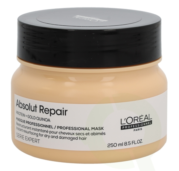 L\'Oreal Serie Expert Absolut Repair Gold Quinoa Mask 250 ml ryhmässä KAUNEUS JA TERVEYS / Hiukset &Stailaus / Hiustenhoito / Hiusnaamio @ TP E-commerce Nordic AB (C79700)