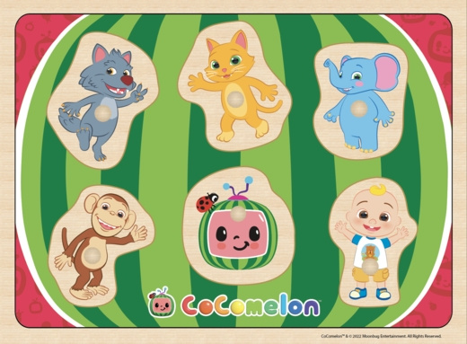 Barbo Toys CoComelon muotoinen puinen palapeli ryhmässä LELUT, TUOTTEET LAPSILLE JA VAUVOILLE / Leikkikalut, Askartelu &Pelit / Lasten palapeli @ TP E-commerce Nordic AB (C79825)
