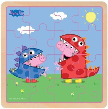 Barbo Toys Peppa Pig puinen palapeli Dino DressUp ryhmässä LELUT, TUOTTEET LAPSILLE JA VAUVOILLE / Leikkikalut, Askartelu &Pelit / Lasten palapeli @ TP E-commerce Nordic AB (C79838)