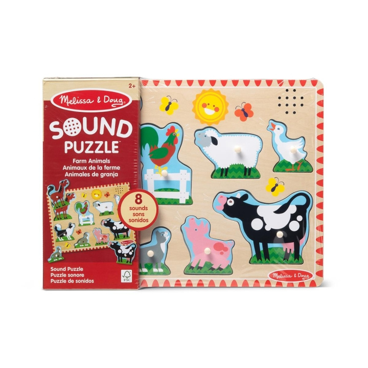 Melissa & Doug Äänipalapeli Maatilan eläimet ryhmässä LELUT, TUOTTEET LAPSILLE JA VAUVOILLE / Leikkikalut, Askartelu &Pelit / Lasten palapeli @ TP E-commerce Nordic AB (C79997)