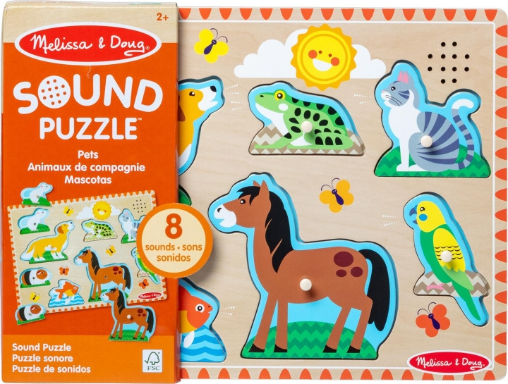 Melissa & Doug Ääni palapeli lemmikkieläimet ryhmässä LELUT, TUOTTEET LAPSILLE JA VAUVOILLE / Leikkikalut, Askartelu &Pelit / Lasten palapeli @ TP E-commerce Nordic AB (C79998)