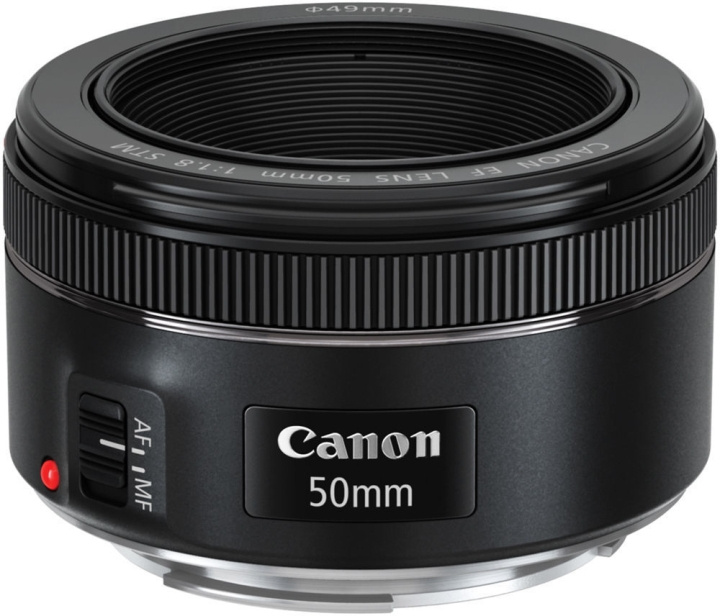 Canon EF 50mm f/1.8 STM -normaaliobjektiivi ryhmässä KODINELEKTRONIIKKA / Valokuvat & Videot / Valokuvauslaitteet / Kameran linssit ja tarvikkeet @ TP E-commerce Nordic AB (C80103)