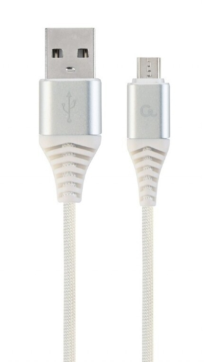 Cablexpert MicroUSB - USB kaapeli, 2 m, valkoinen ryhmässä TIETOKOONET & TARVIKKEET / Kaapelit & Sovittimet / USB / Micro-USB / Kaapelit @ TP E-commerce Nordic AB (C80213)
