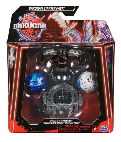 Bakugan Erikoishyökkäys Nillious, Titanium Dragonoid & Titanium Trox.. ryhmässä LELUT, TUOTTEET LAPSILLE JA VAUVOILLE / Leikkikalut, Askartelu &Pelit / Figuurit, miniatyyrit ja tarvikkeet @ TP E-commerce Nordic AB (C80751)