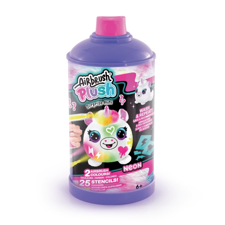 Airbrush Plush Neon mini Mystery Kit PDQ (1020) ryhmässä LELUT, TUOTTEET LAPSILLE JA VAUVOILLE / Leikkikalut, Askartelu &Pelit / Piirrä ja laske @ TP E-commerce Nordic AB (C80802)