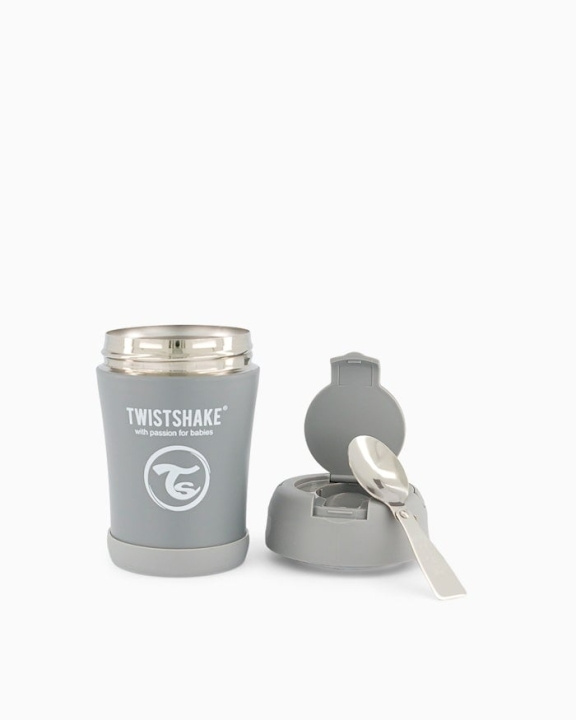 Twistshake Eristetty ruoka-astia 350ml pastelliharmaa ryhmässä LELUT, TUOTTEET LAPSILLE JA VAUVOILLE / Syö ja juo / Lasten astiat @ TP E-commerce Nordic AB (C80991)