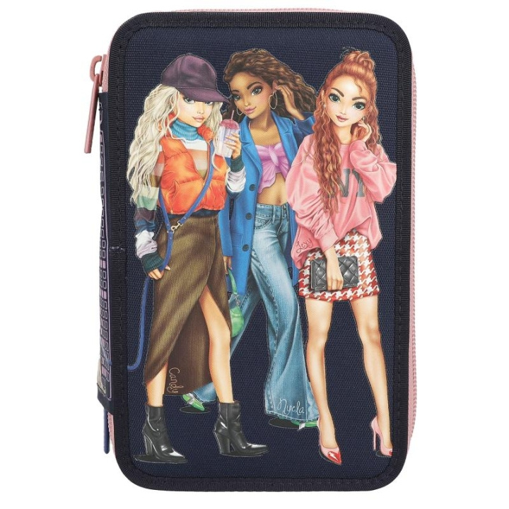 TOPModel Kolminkertainen kynäkotelo CITY GIRLS ( 412560 ) ryhmässä LELUT, TUOTTEET LAPSILLE JA VAUVOILLE / Leikkikalut, Askartelu &Pelit / Penaali @ TP E-commerce Nordic AB (C81089)