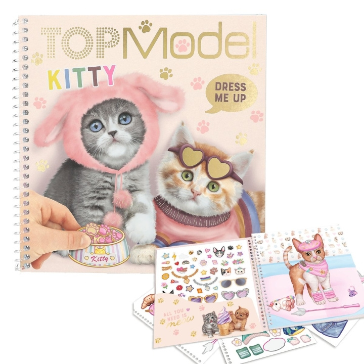 TOPModel Dress Me Up tarrakirja KITTY (0412965) ryhmässä LELUT, TUOTTEET LAPSILLE JA VAUVOILLE / Leikkikalut, Askartelu &Pelit / Käsityöt @ TP E-commerce Nordic AB (C81290)