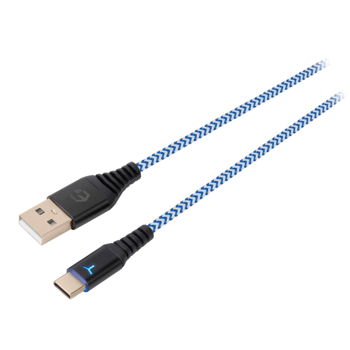 EgoGear Cable SCH10 White/Blue Type-C 3m braided for PS5 ryhmässä KODINELEKTRONIIKKA / Pelikonsolit & Tarvikkeet / Sony PlayStation 5 / Tarvikkeet @ TP E-commerce Nordic AB (C81325)