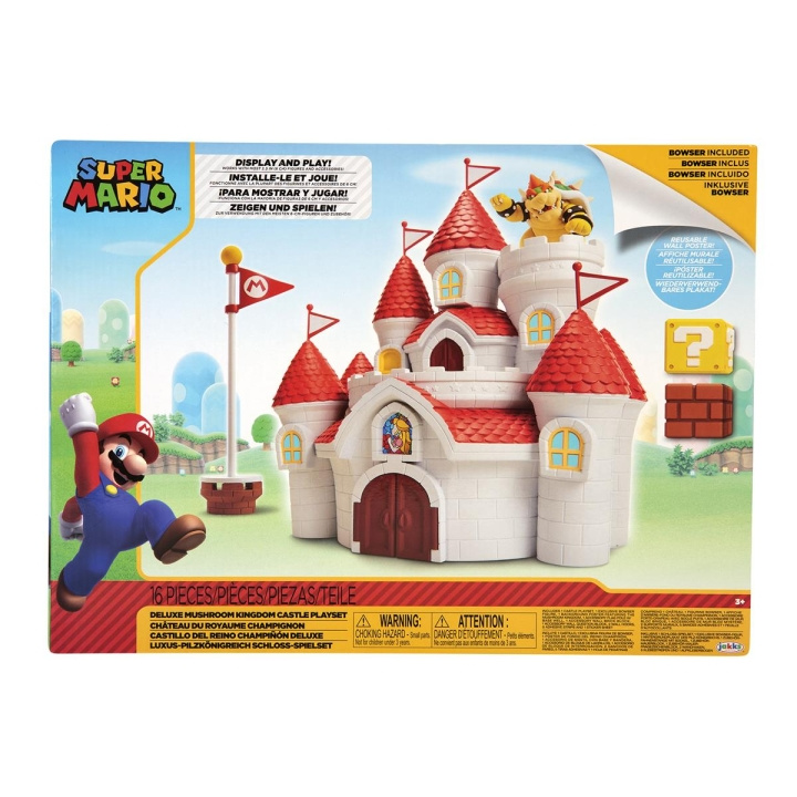 JAKKS Pacific Super Mario 2.5 tuuman leikkisetti Deluxe Mushroom Kingdom linna ryhmässä LELUT, TUOTTEET LAPSILLE JA VAUVOILLE / Leikkikalut, Askartelu &Pelit / Lelusarja @ TP E-commerce Nordic AB (C81817)
