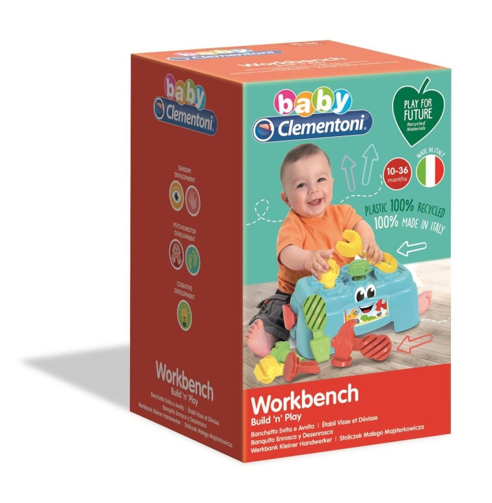 Clementoni Työpenkki (100% kierrätetty) ryhmässä LELUT, TUOTTEET LAPSILLE JA VAUVOILLE / Lelut vauvoille (0-3v) / Toiminnalliset lelut @ TP E-commerce Nordic AB (C81869)