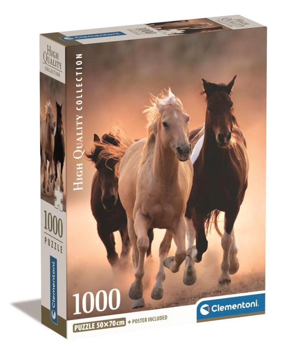 Clementoni 1000 kpl CB High Quality Collection juoksevia hevosia ryhmässä URHEILU, VAPAA-AIKA JA HARRASTUS / Harrastus / Palapeli @ TP E-commerce Nordic AB (C81953)