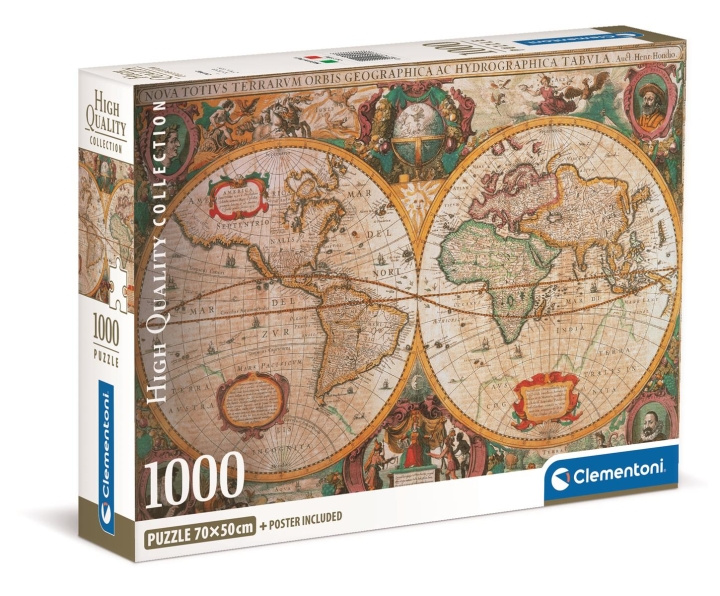 Clementoni 1000 kpl CB High Quality Collection OLD-MAP ryhmässä URHEILU, VAPAA-AIKA JA HARRASTUS / Harrastus / Palapeli @ TP E-commerce Nordic AB (C81954)