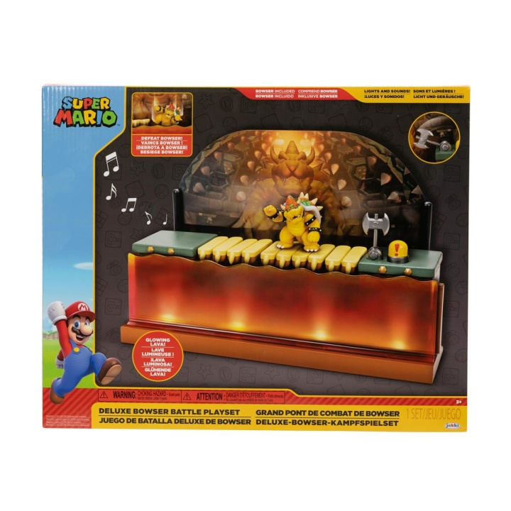 JAKKS Pacific Super Mario 2.5 tuuman leikkisetti Deluxe Bowser Battle (Bowser Battle) ryhmässä LELUT, TUOTTEET LAPSILLE JA VAUVOILLE / Leikkikalut, Askartelu &Pelit / Lelusarja @ TP E-commerce Nordic AB (C81988)
