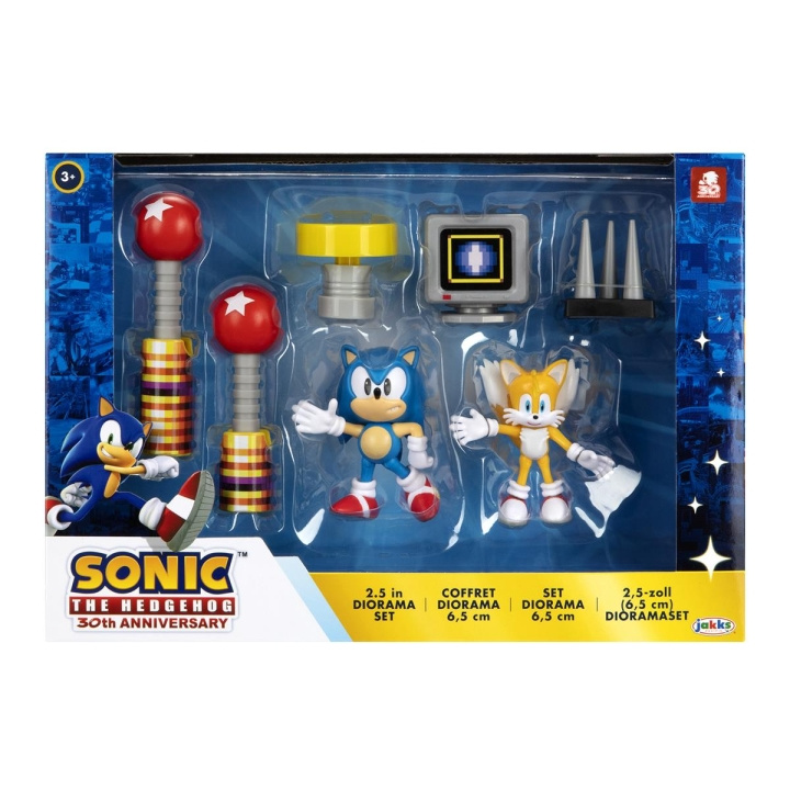 JAKKS Pacific Sonic the Hedgehog 2.5 tuuman dioraamasarja 30 vuotta sitten ryhmässä LELUT, TUOTTEET LAPSILLE JA VAUVOILLE / Leikkikalut, Askartelu &Pelit / Figuurit, miniatyyrit ja tarvikkeet @ TP E-commerce Nordic AB (C82056)