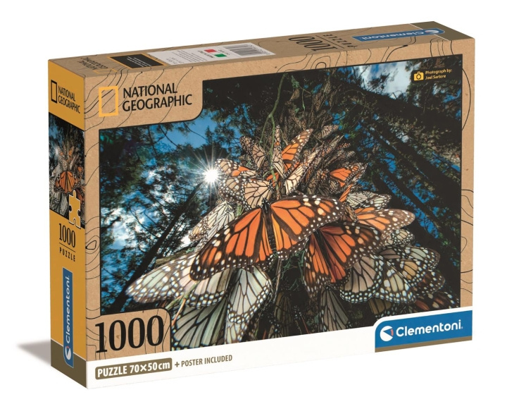 Clementoni 1000 kpl CB High Quality Collection National Geographics Monarch perhoset ryhmässä URHEILU, VAPAA-AIKA JA HARRASTUS / Harrastus / Palapeli @ TP E-commerce Nordic AB (C82092)