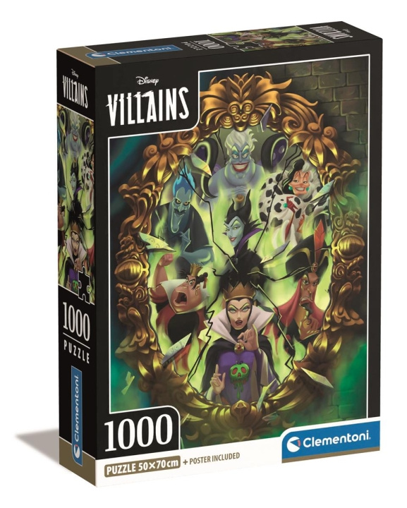 Clementoni 1000 kpl CB High Quality Collection Disney Villains ryhmässä URHEILU, VAPAA-AIKA JA HARRASTUS / Harrastus / Palapeli @ TP E-commerce Nordic AB (C82093)